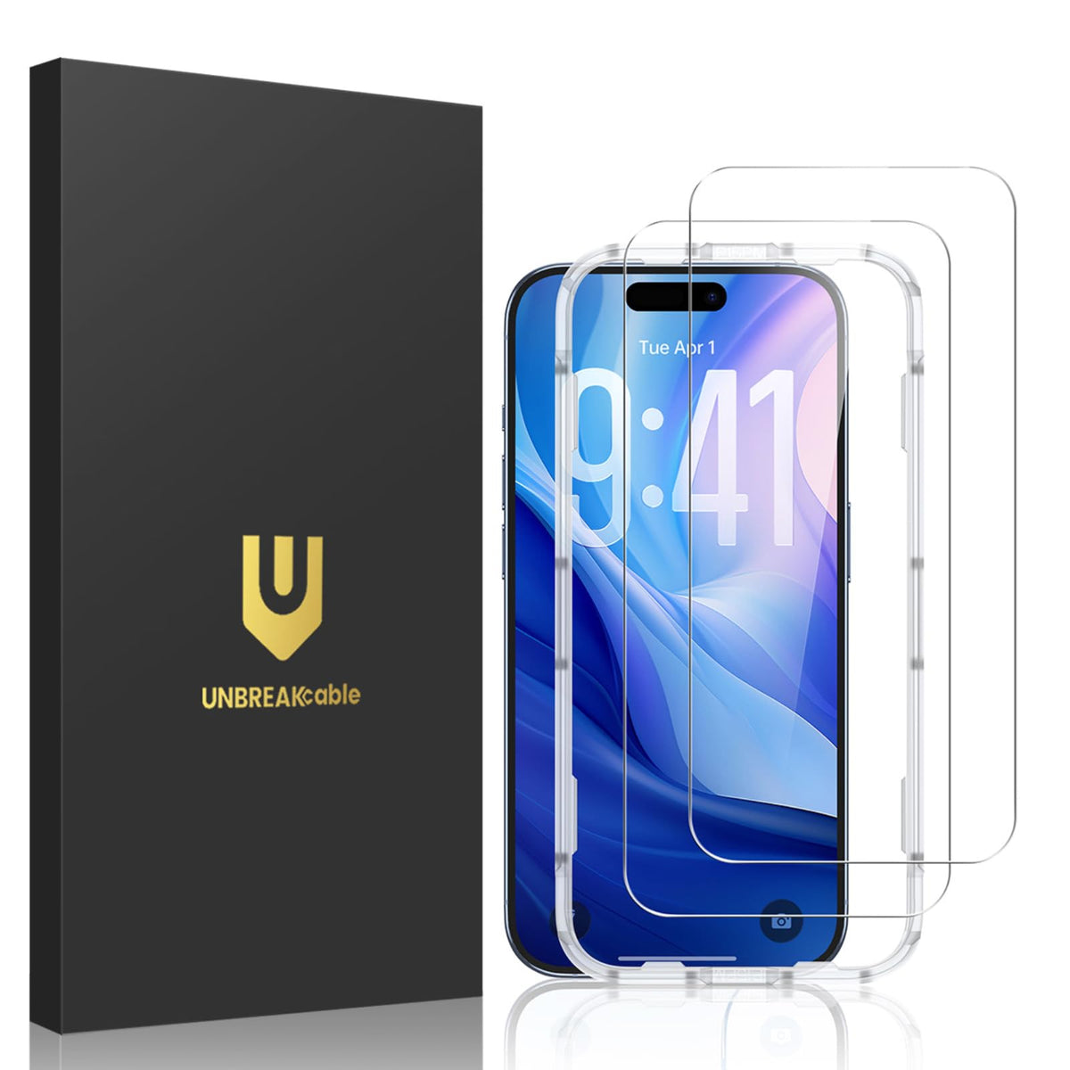 UNBREAKcable 2-Pack Screen Protector for iPhone 14 Plus/13 Pro Max