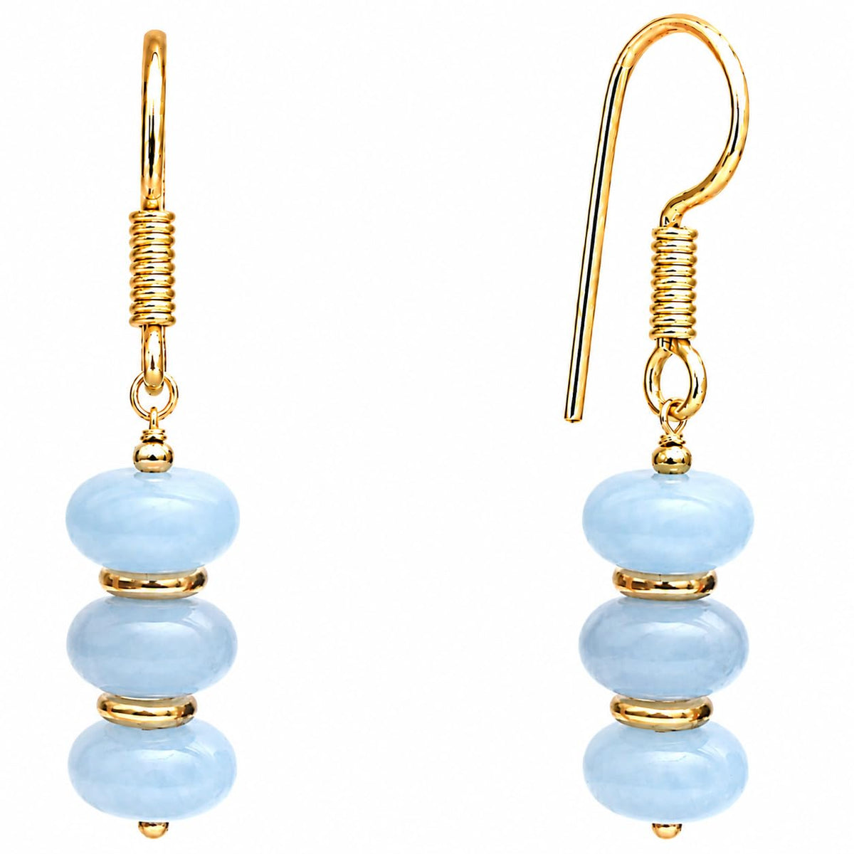 Gempires Beaded Gemstone Dangle Earrings for Women, Boho Gold Birthstone