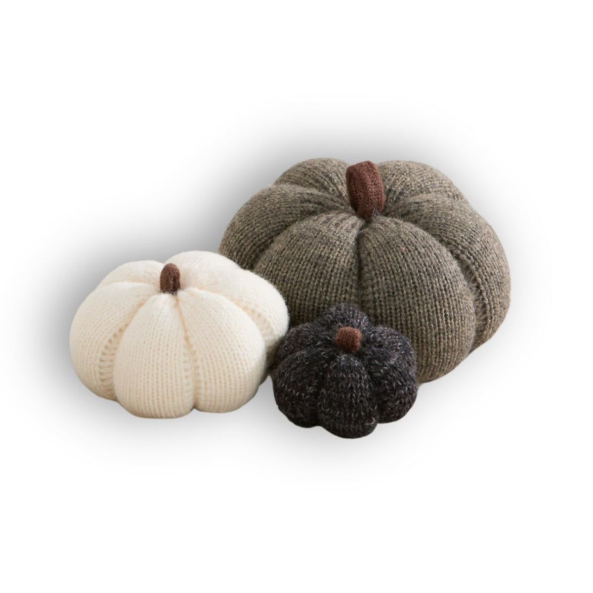 Mini Knit Pumpkins Set of 5, Fall Décor (Autumn Set)