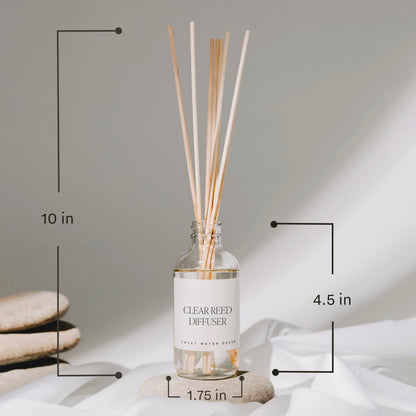Sweet Water Decor Spa Day Reed Diffuser Set - Sea Salt, Jasmine, Wood, and Cream Scented Diffuser - Relaxing Spa Scent Diffusers for Home, Long Lasting Fragrance, Made in the USA