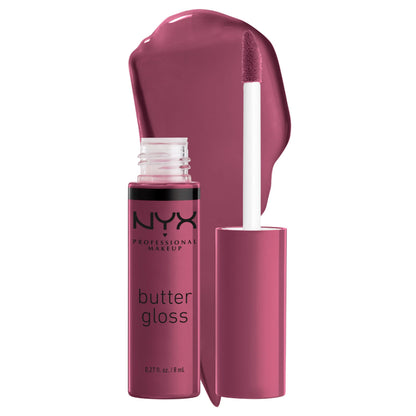 NYX PROFESSIONAL MAKEUP Butter Gloss, Non-Sticky Lip Gloss - Sugar Glass ,Clear