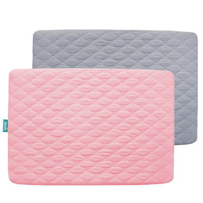Crib Mattress Protector Sheets Fitted Waterproof Mattress Pad Cover 2 Pack