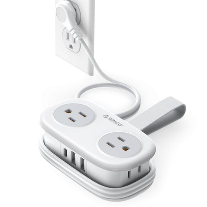 ORICO Purple Cruise Approved Travel Power Strip with 4FT Extension Cord