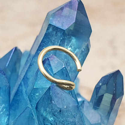 925 Sterling Silver or 14k Gold Filled Fake Clip on Nose Ring