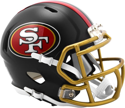 San Francisco 49ers Black 2025 Rivalries Revolution Speed Mini Football Helmet - New in Riddell Box