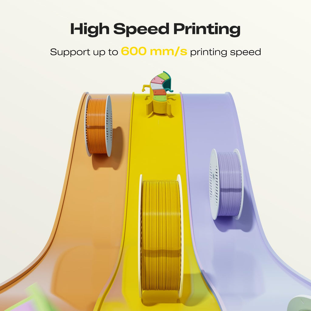 Creality Hyper PLA Filament RFID 1.75mm with Reusable Spool 1KG, High Speed Up to 600mm/s, White, 1-Pack