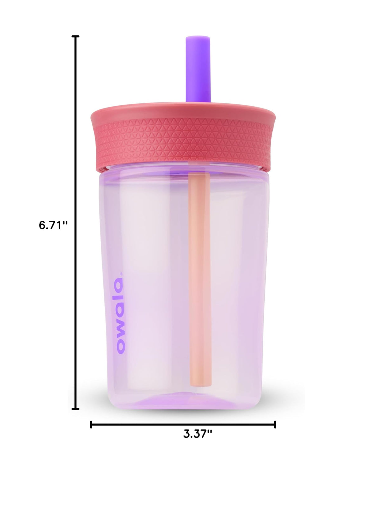 Owala Tumbler Kids Plastic Water Bottle 15 oz Home Base