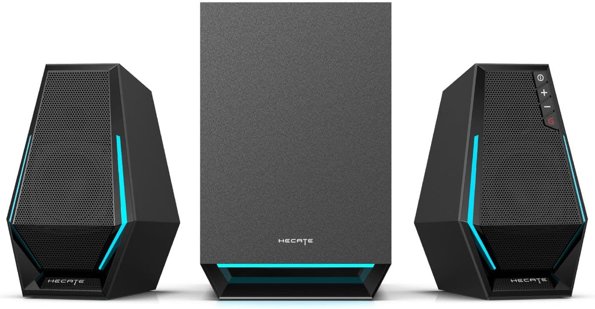 Edifier G1500 MAX 2.1 RGB Light Gaming Speakers with 4" Wood Subwoofer