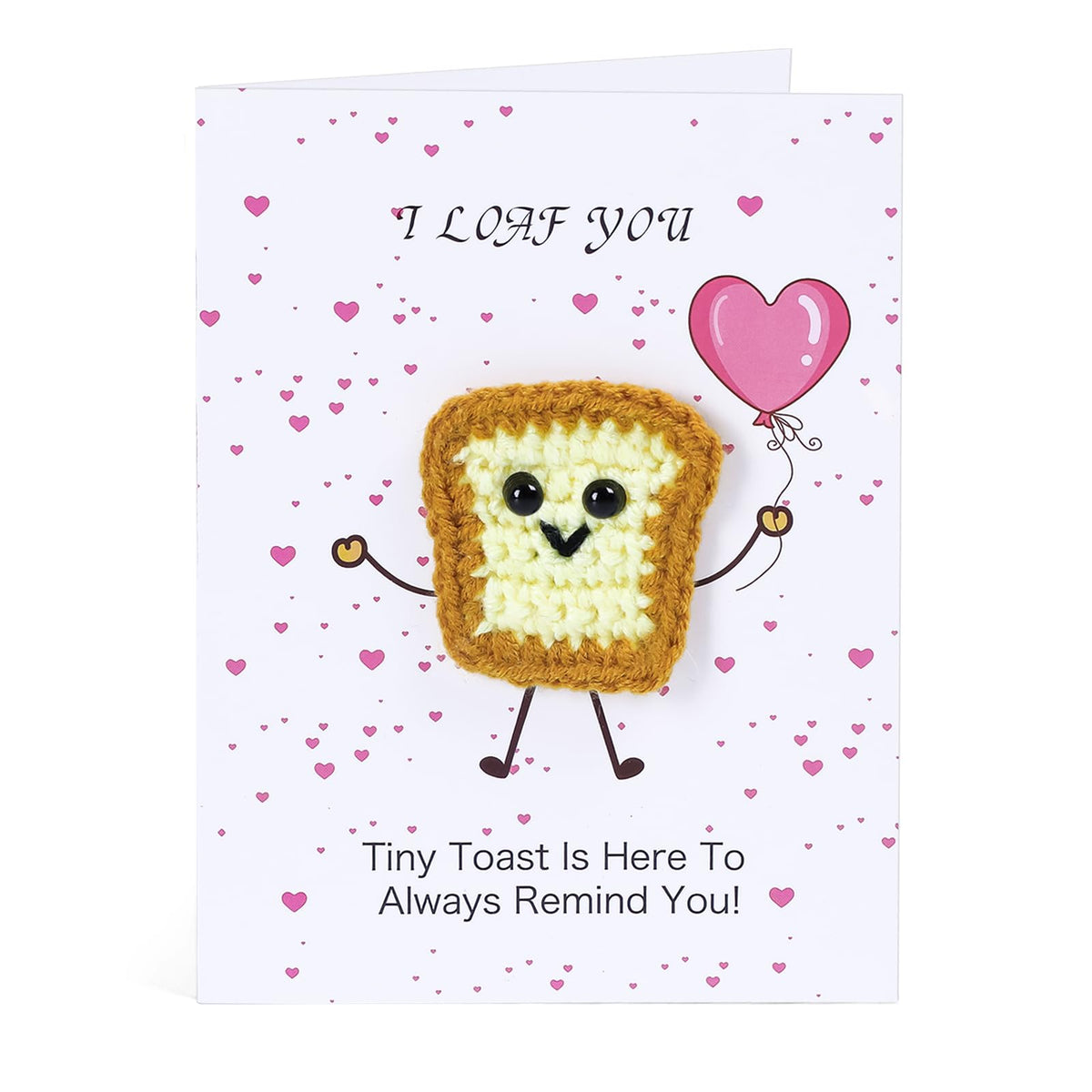 3D Crochet Toast Card for New Chapter - A Little Toast to Your Next Chapter