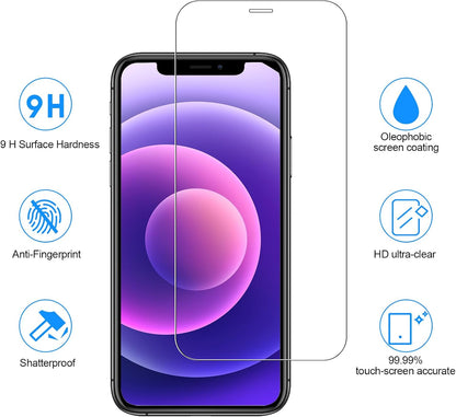 SIBEITU 3+3 Pack Screen Protector + Camera Lens Protector for iPhone 14 Pro