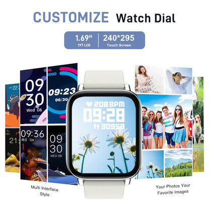 Motast Smart Watch, Fitness Tracker 1.69'' HD for Men Women,
