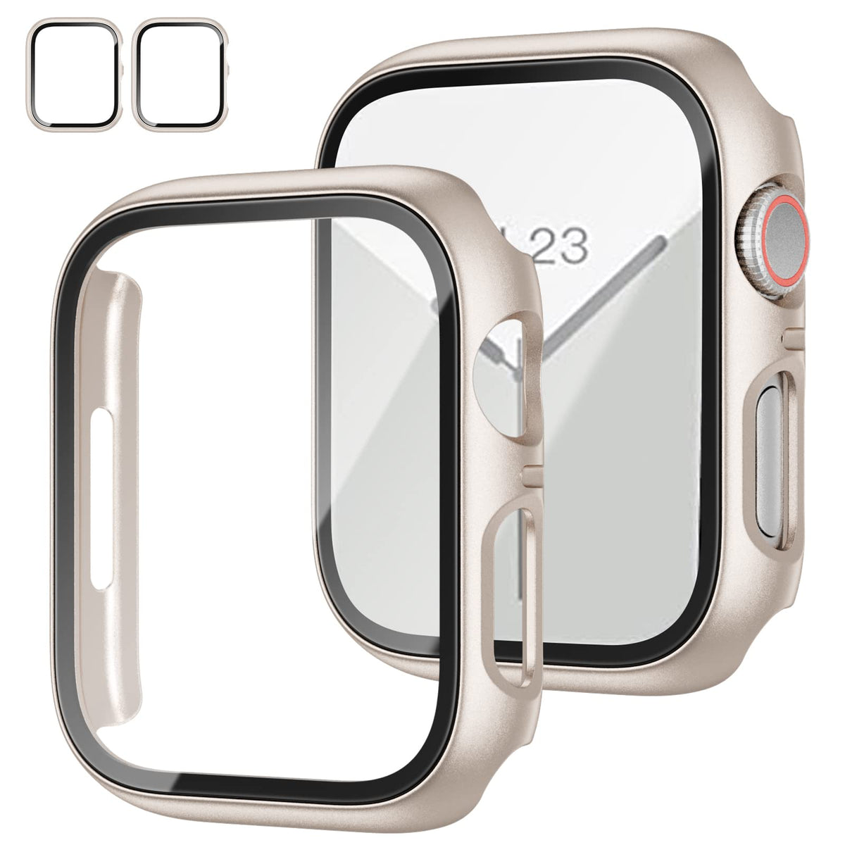 JZK Screen Protector Case for Apple Watch Series 11/10 42mm,Carbon Fibre