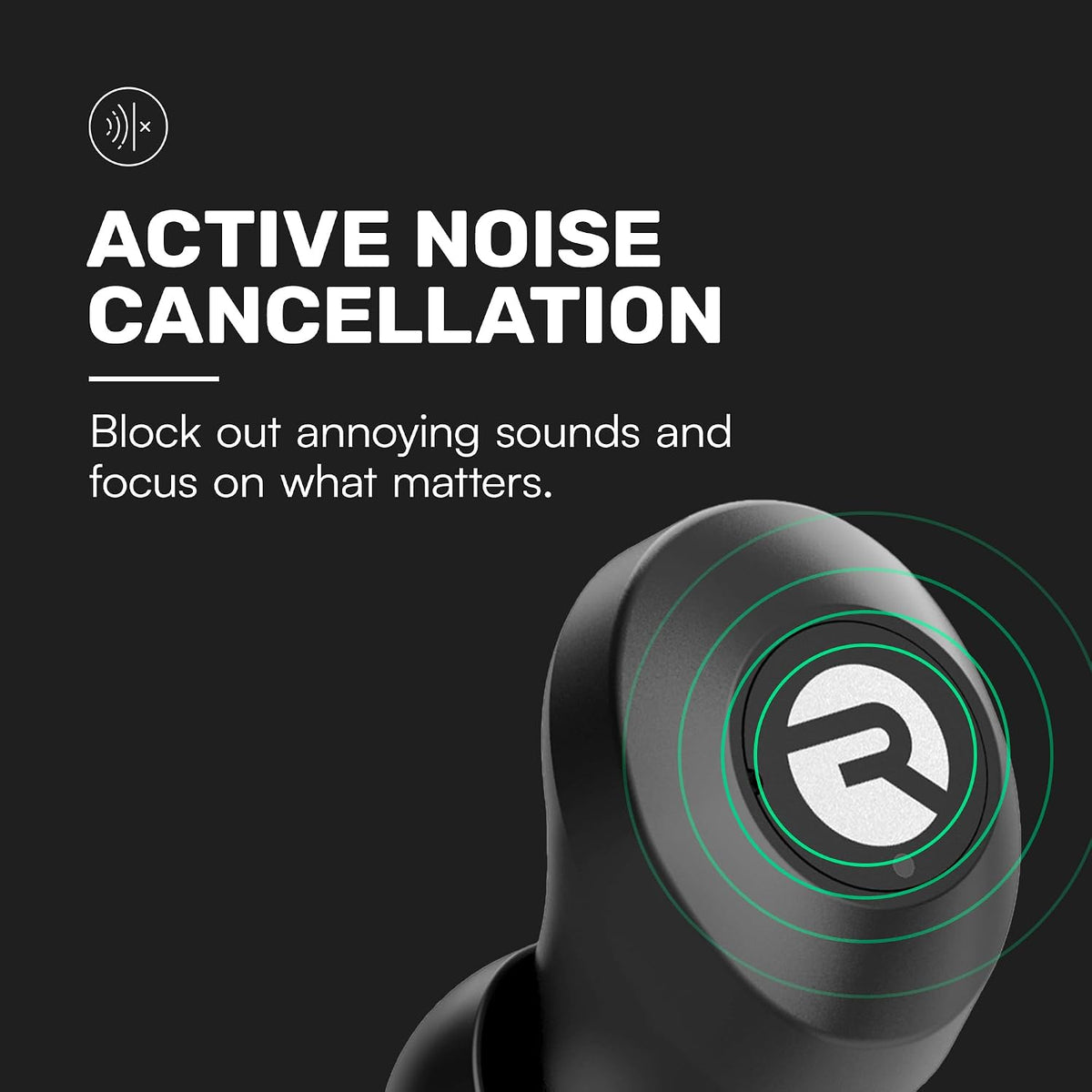 Raycon Everyday Bluetooth Wireless Earbuds with Microphone - Active Noise Cancelling, Sweat & Water-Resistant Earphones, Ear Buds Wireless Bluetooth (Purple)