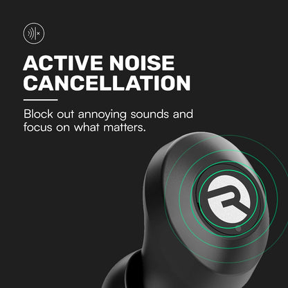 Raycon Everyday Earbuds Classic 2X Earbuds Bundle (Black & Blue) - Stereo Sound, Active Noise Canceling, in-Ear Bluetooth Headset True Wireless 32 Hours Playtime