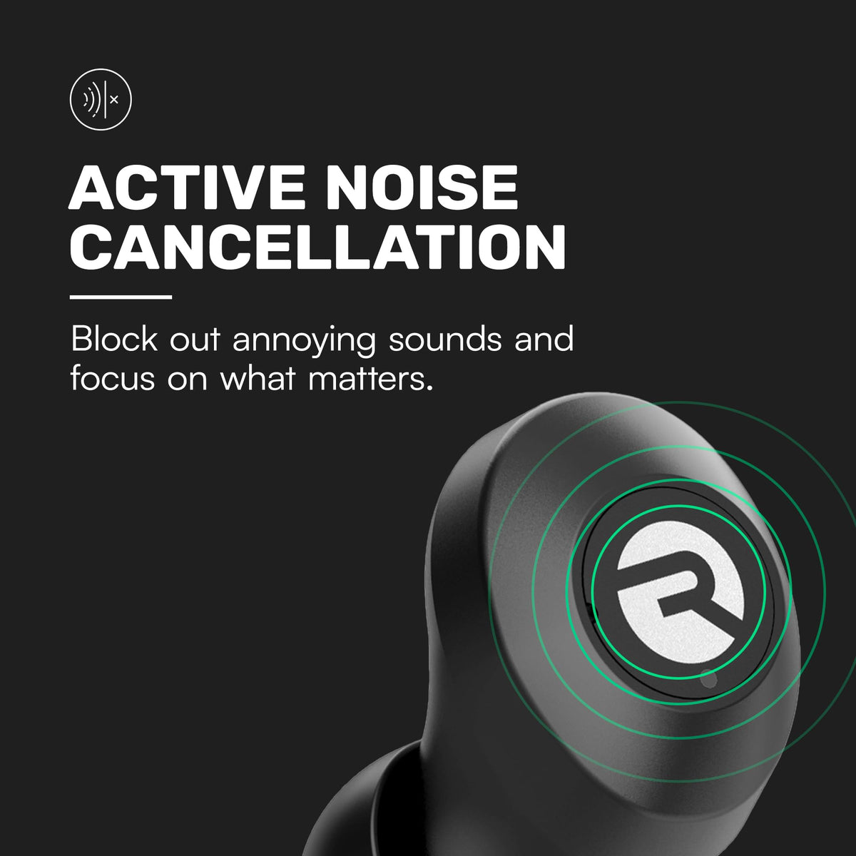 Raycon Everyday Bluetooth Wireless Earbuds with Microphone - Active Noise Cancelling, Sweat & Water-Resistant Earphones, Ear Buds Wireless Bluetooth (Purple)