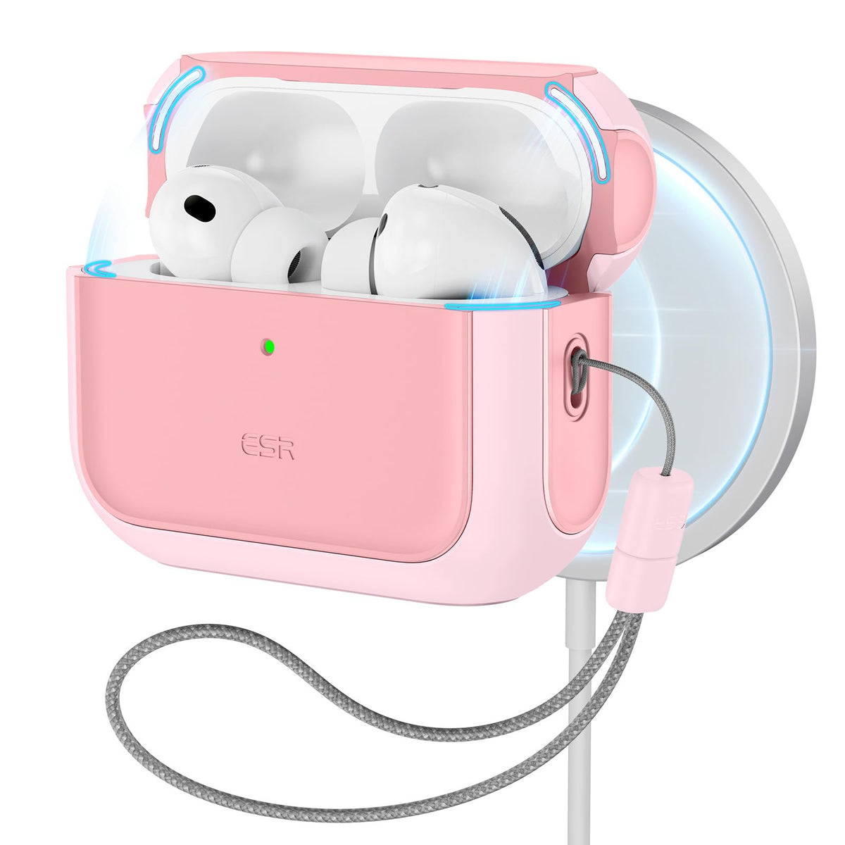ESR for AirPods Pro 2 Case, Compatible with MagSafe, White