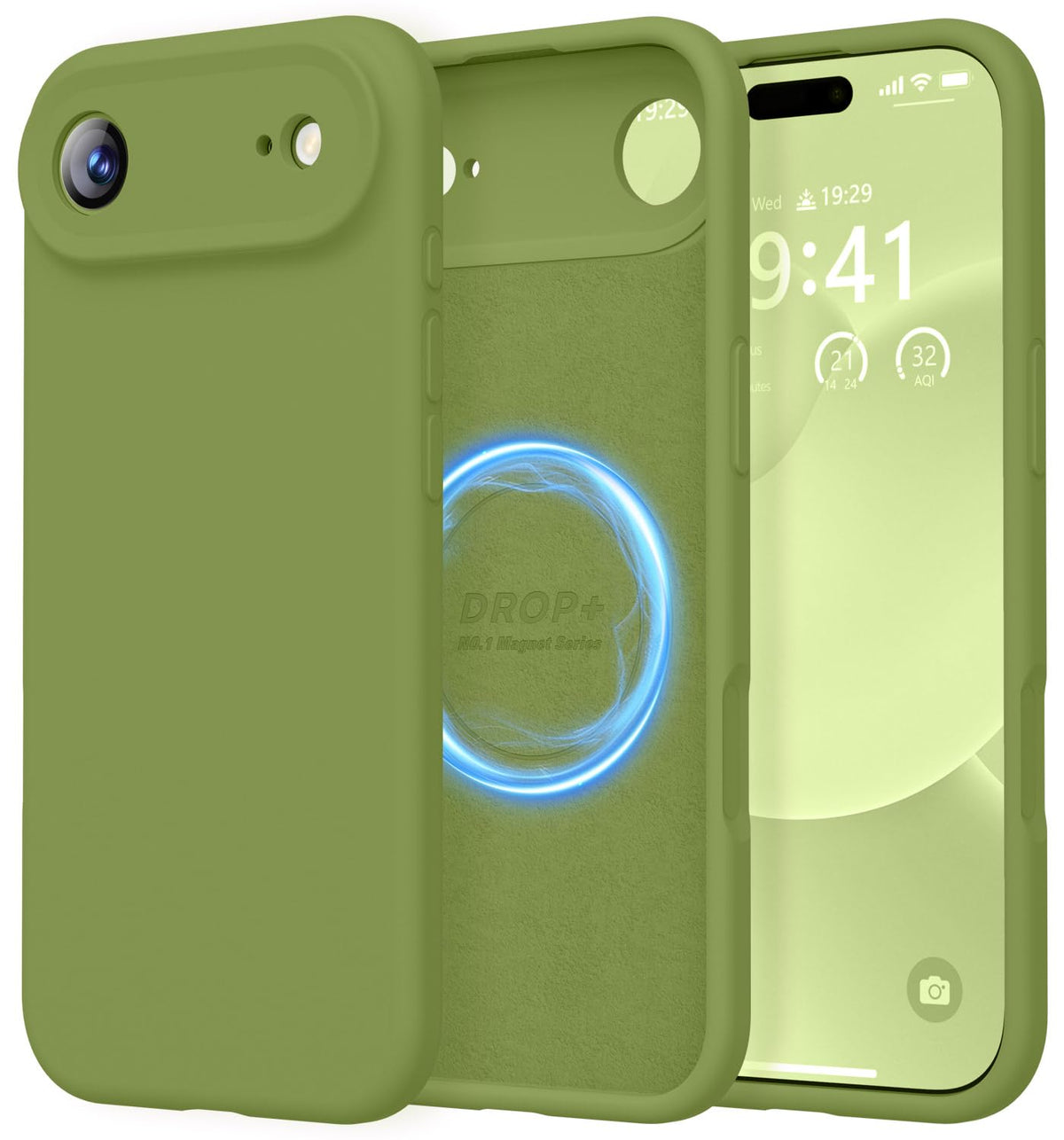 LOVE 3000 Designed for iPhone 16 Case, Premium Silicone with [Soft Anti-Scratch Microfiber Lining] Shockproof Protective Phone Case for Men Women Girls 6.1", Black