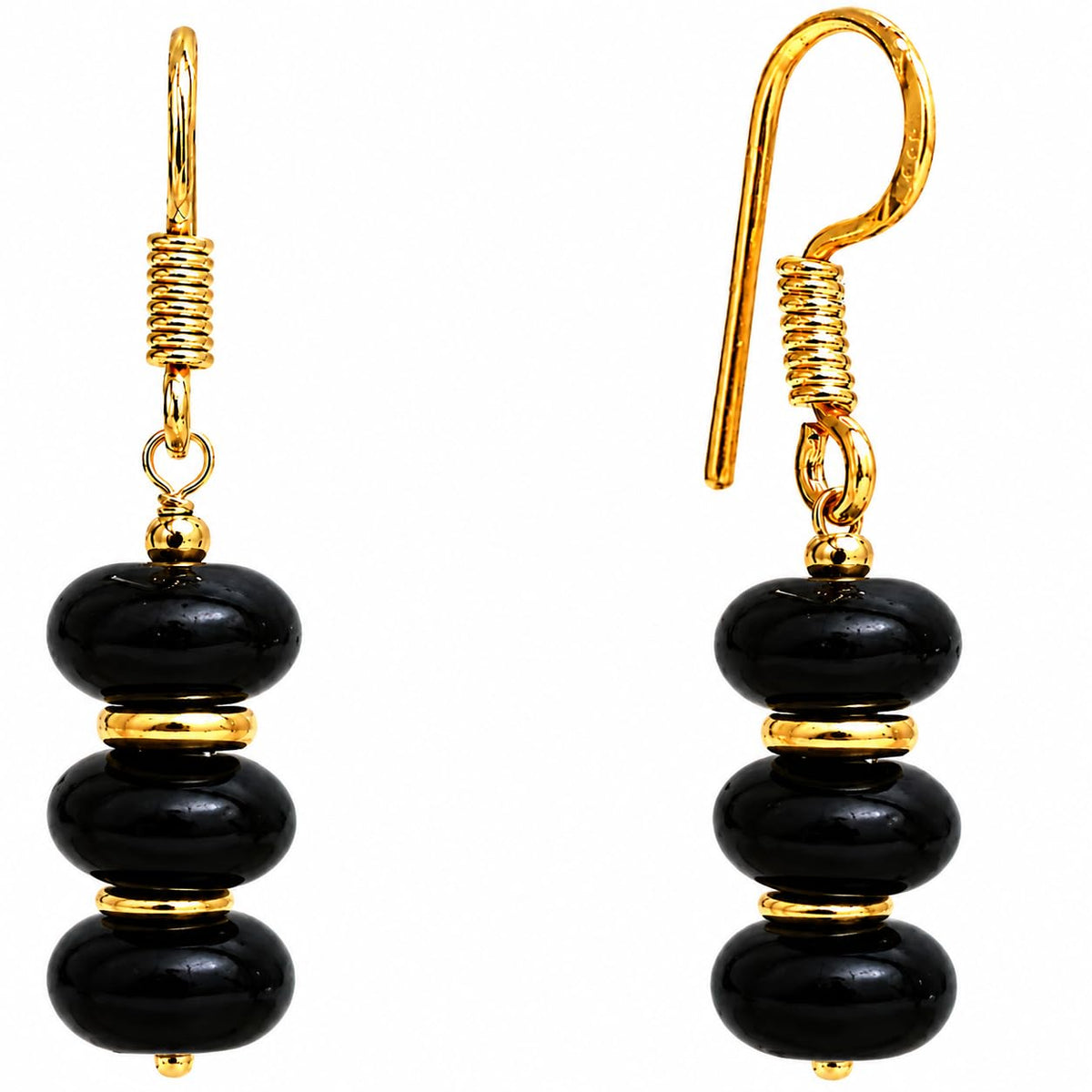 Gempires Beaded Gemstone Dangle Earrings for Women, Boho Gold Birthstone