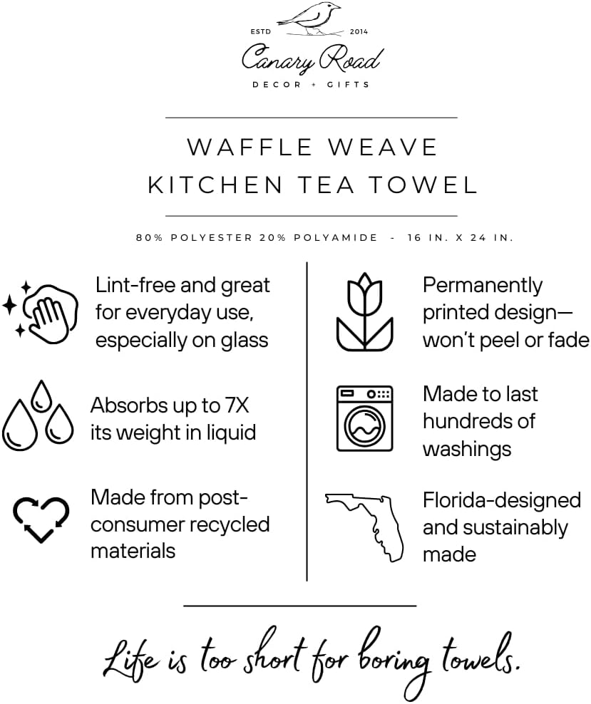 Sourdough Kitchen Towels | Floral Sourdough Era Dish Towel | Waffle Weave | Bread Lover Gift | Housewarming Gift