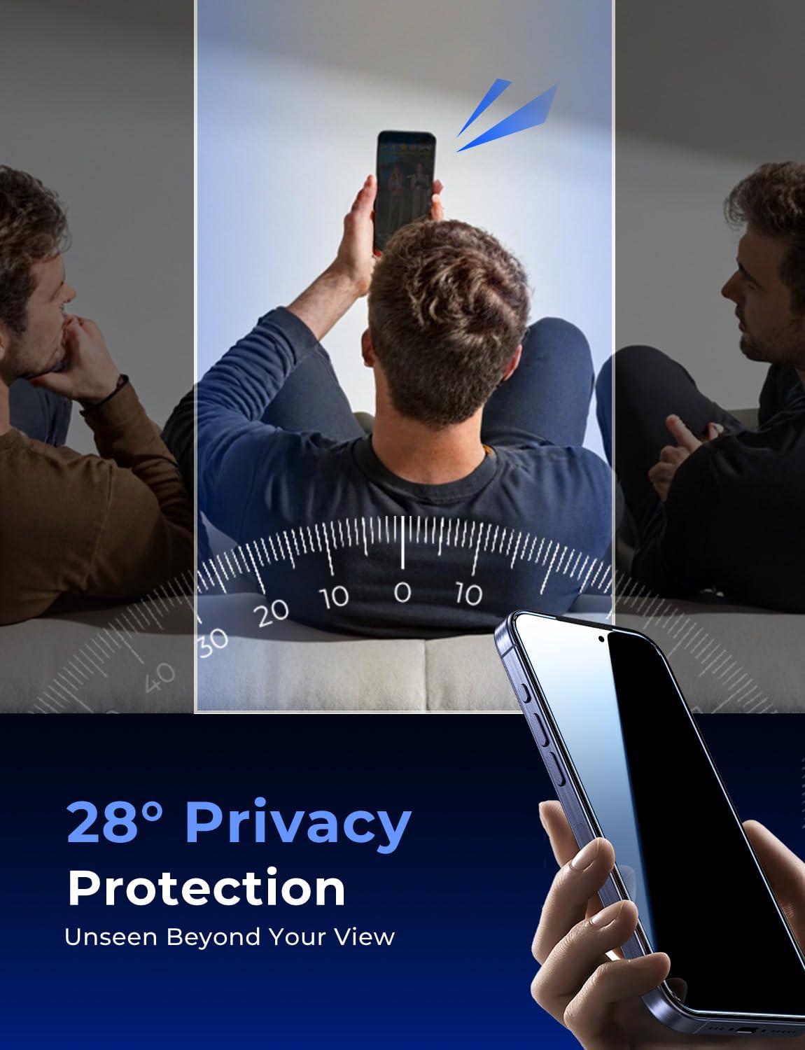 MAGIC JOHN 2 Pack for iPhone 17 Pro Max 6.9 inch Privacy Glass Screen Protector-[Anti-Spy] Auto Dust-Elimination, Bubble Free, Easy Installation, Daily Drop Protection