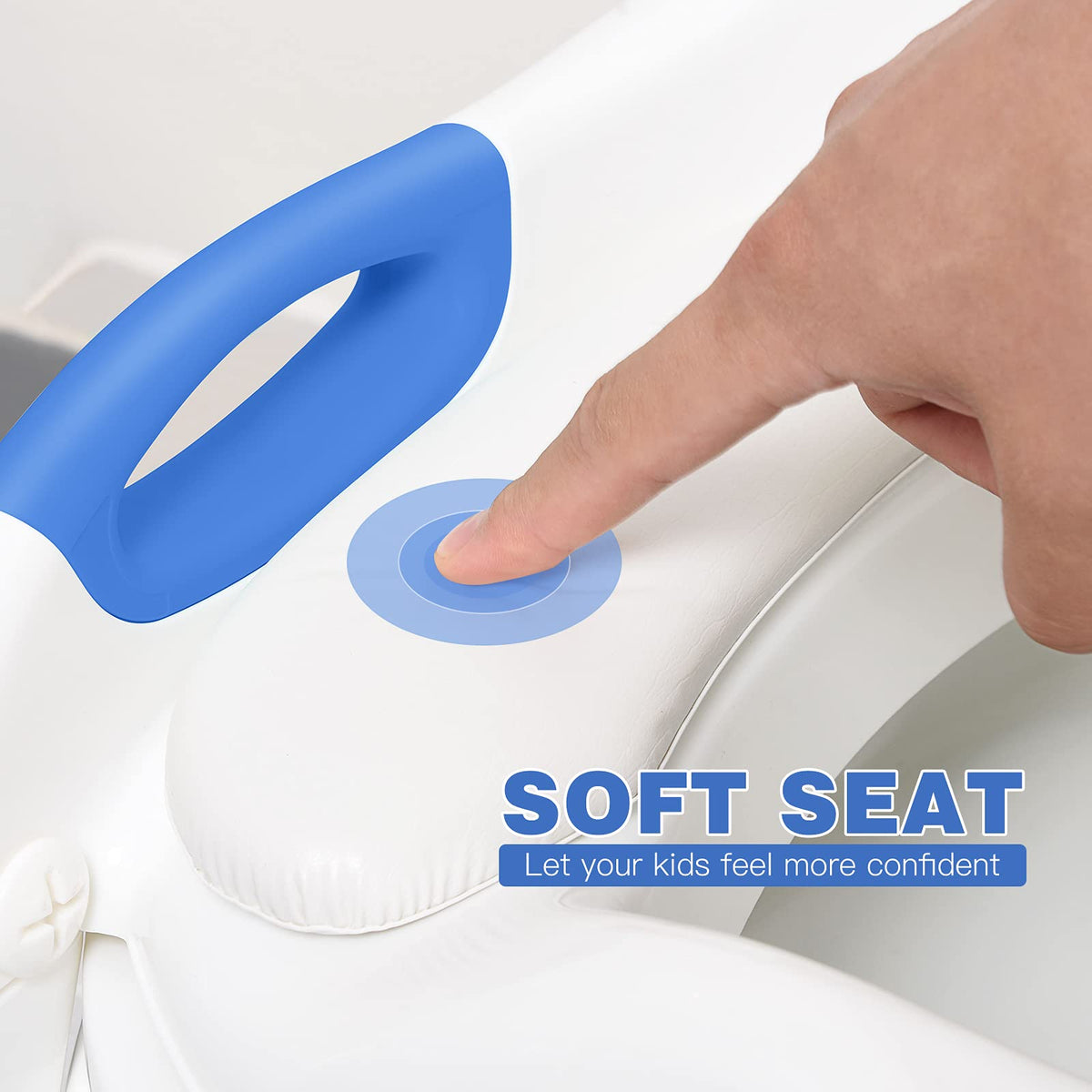 Potty Training Toilet for Toddlers, 2-in-1 Potty Training seat, Anti-Slip (Chocolate, Bear)