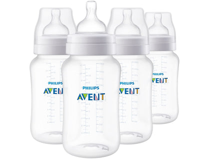 Philips Avent Anti-Colic Baby Bottle with AirFree Vent, Slow Flow, 4 oz