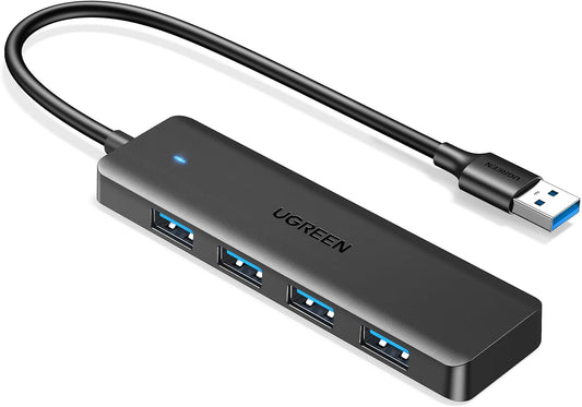 UGREEN USB 3.0 Hub, 4 Ports USB A Splitter Ultra-Slim USB Expander, 0.5 ft