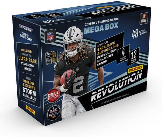 2025 NFL Revolution Football Mega Box Trading Card
