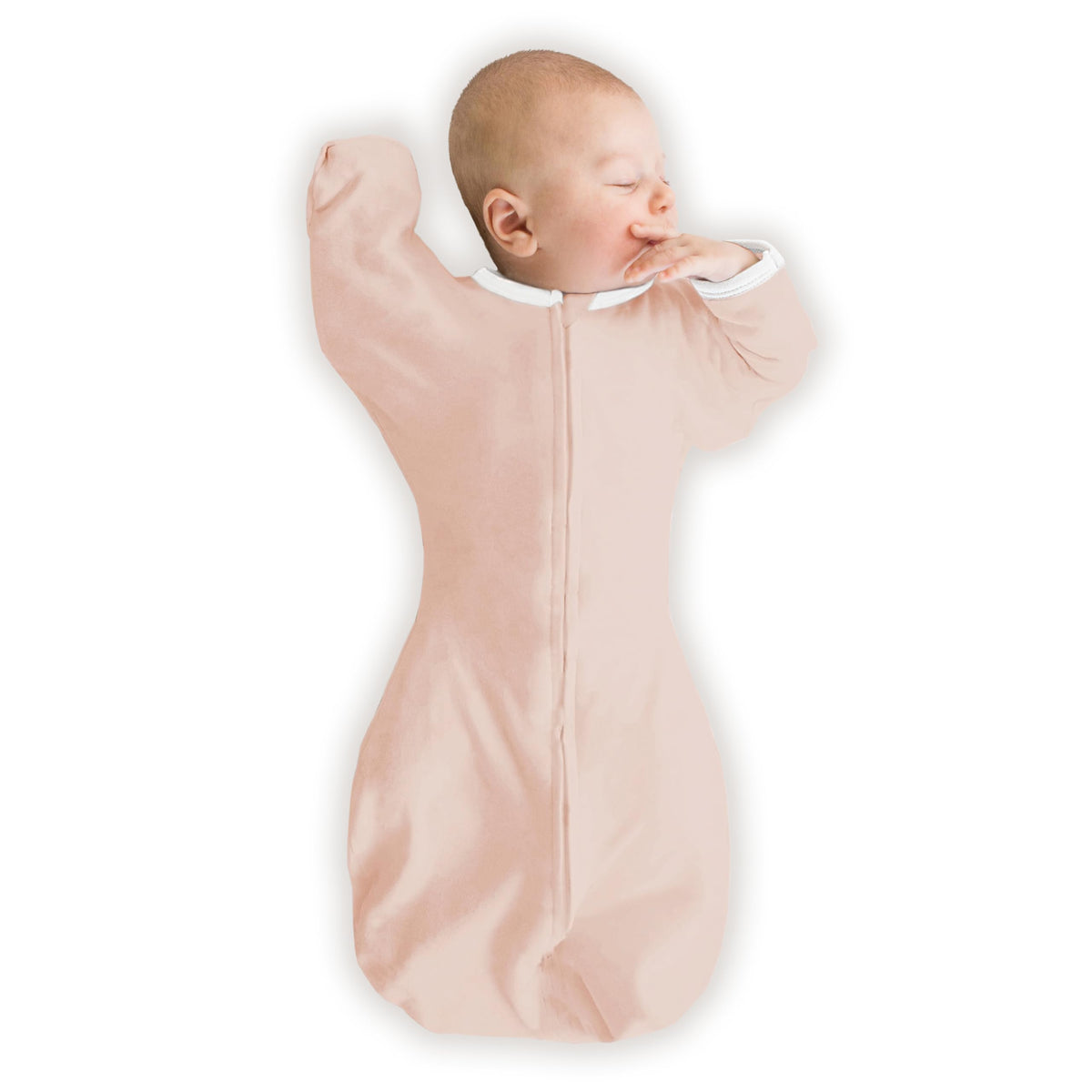 SwaddleDesigns Transitional Swaddle Sack, Cotton, Heathered Gray, 6-9mo
