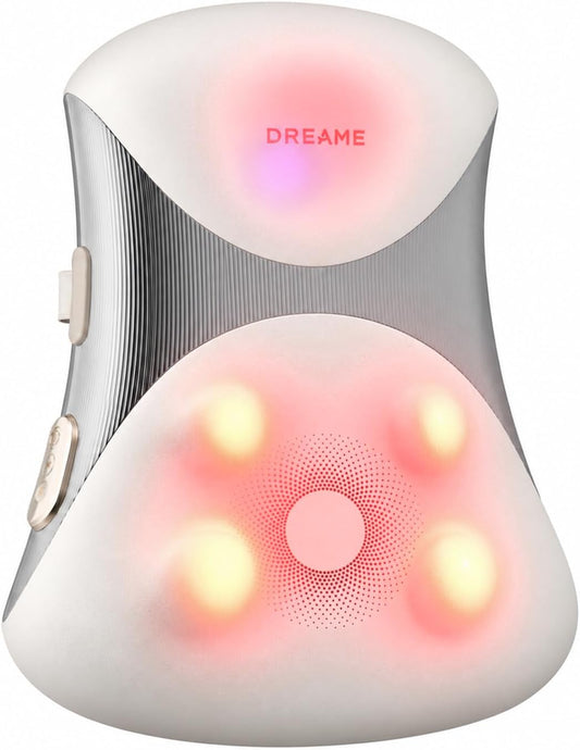 Dreame 6D Back Massager with Heat for Pain Relief, Lumbar Support Pillow