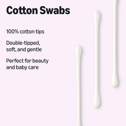 Amazon Essentials Cotton Swabs, 500 Count (Previously Amazon Basics)