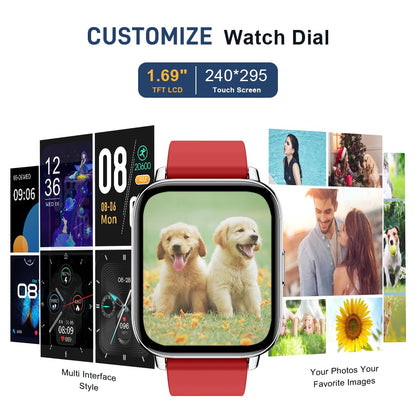 Motast Smart Watch, Fitness Tracker 1.69'' HD for Men Women,
