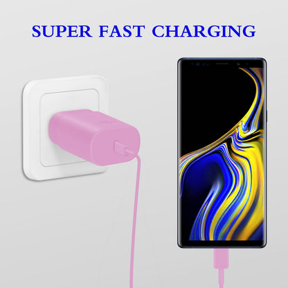 Type C Charger Fast Charging 2-Pack 25W Long 6FT USB C Cable