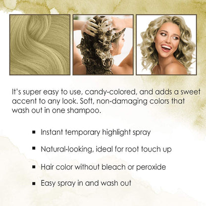 Punky Temporary Hair Color Spray Washes Out Tiger Orange, 3.5 oz, 1 Pack