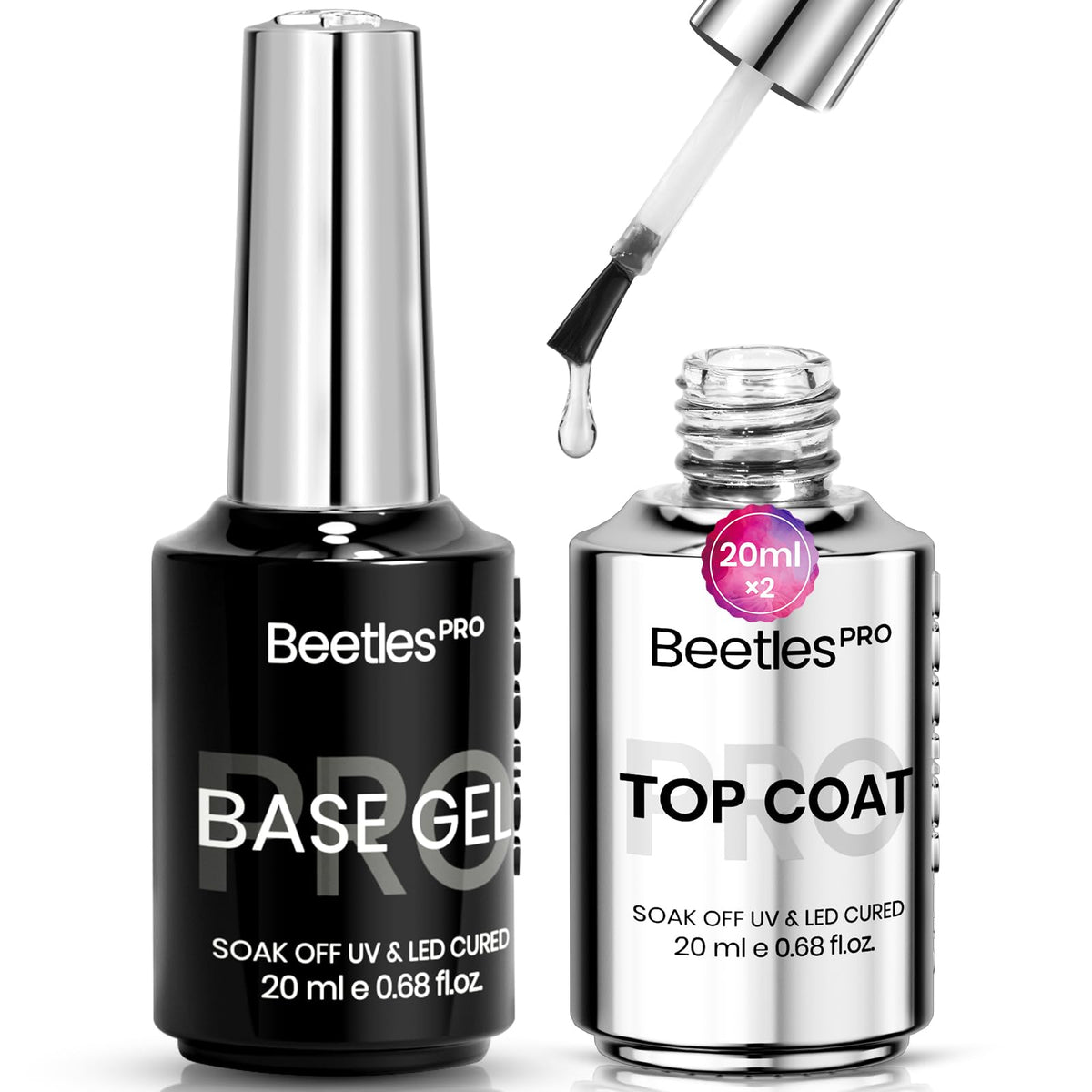 Beetles Nail Dehydrator and Primer Set 2Pcs 15 ml