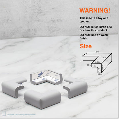 Roving Cove Baby Proof Corner Edge Protector, Small 15ft Edge 4 Corners
