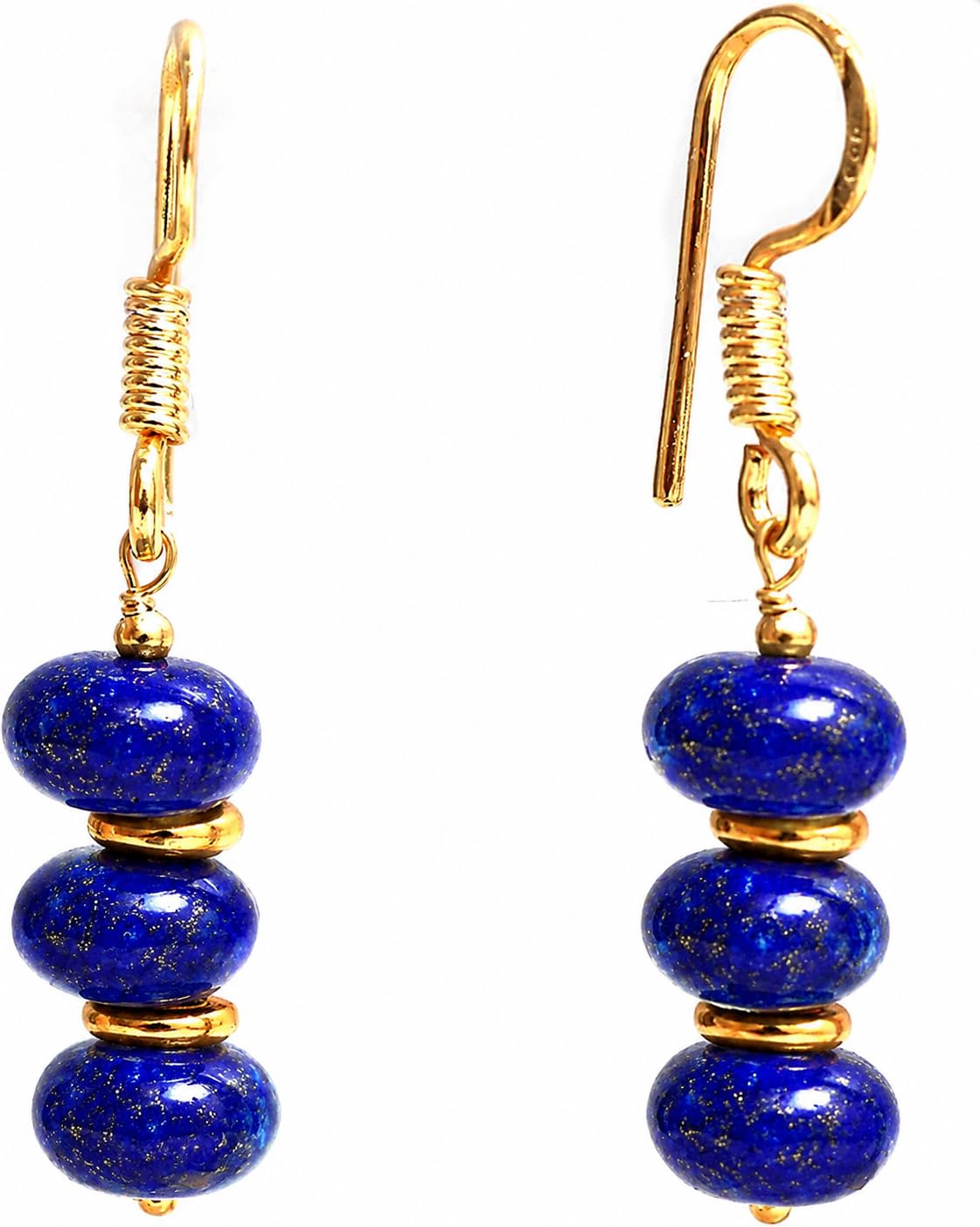 Gempires Beaded Gemstone Dangle Earrings for Women, Boho Gold Birthstone