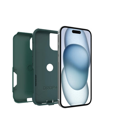 OtterBox iPhone 17e, 16e, 15, 14, & 13 Commuter Series Case - Black, Slim & Tough, Pocket-Friendly, with Port Protection - Thin & Protective iPhone Case, Dual-Layer, Impact Absorbing iPhone Case