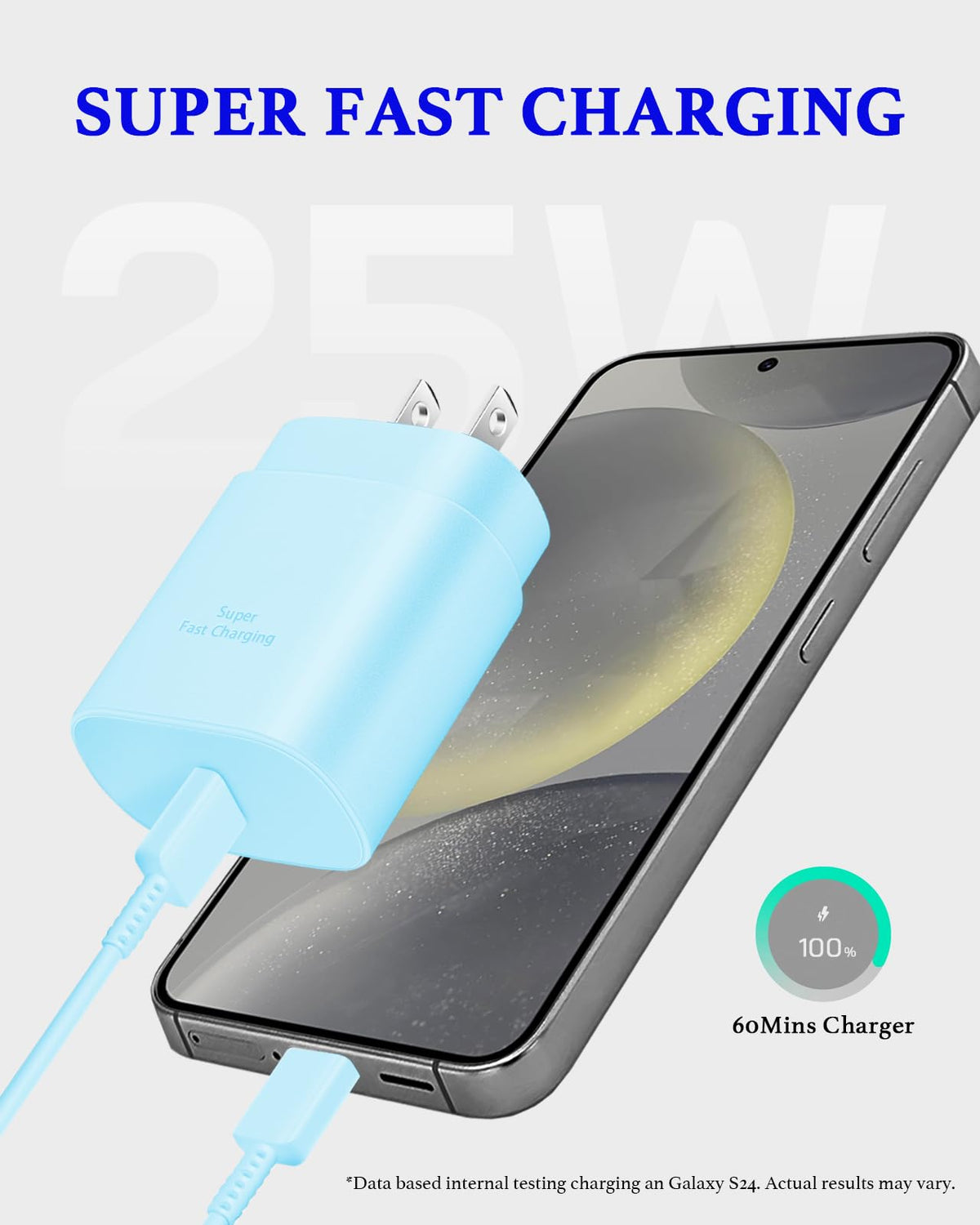 Type C Charger Fast Charging 2-Pack 25W Long 6FT USB C Cable
