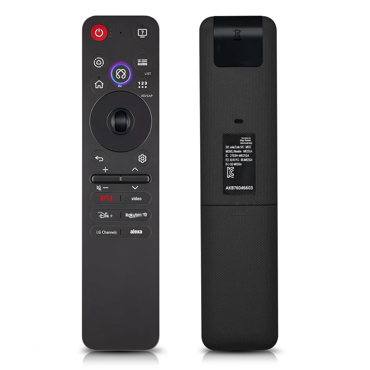 Magic Remote for LG-TV-Remote, Replacement for LG Smart TV Remote Control, AN-MR20GA Compatible Universal Remote Control with Voice, Pointer and Netflix/Prime Video Hotkeys