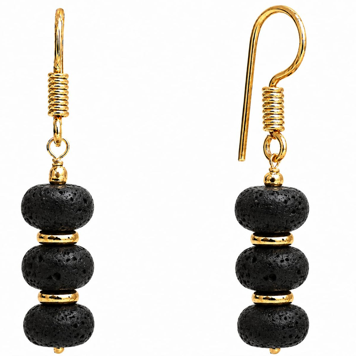 Gempires Beaded Gemstone Dangle Earrings for Women, Boho Gold Birthstone