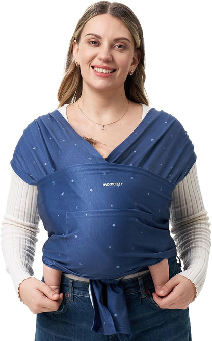 Momcozy Baby Wrap Carrier, Easy-On 2-Piece Design, Newborn to 33 lb