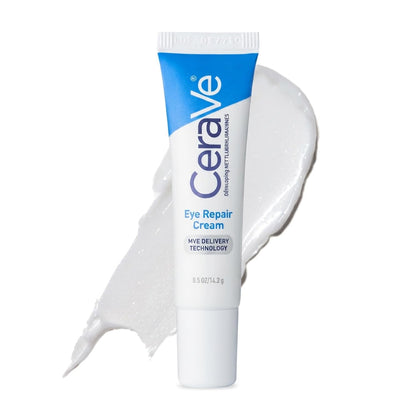 CeraVe Eye Repair Cream, Hyaluronic Acid Eye Cream for Dark Circles, 0.5oz