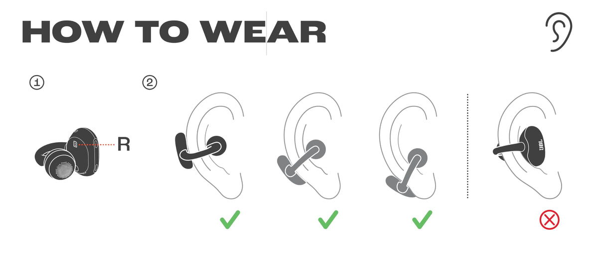 JBL Soundgear Clips -Open Ear Headphones For Situational Awareness (Copper)