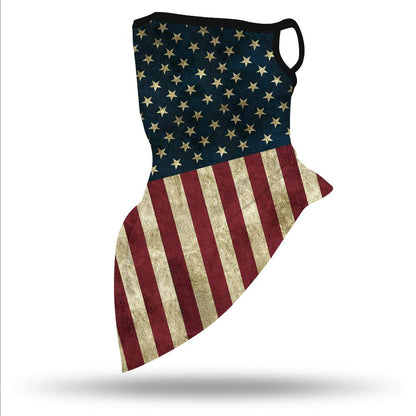 YAYOUREL Neck Gaiter Face Mask Bandanas for Men Women UV Face Scarf Cover Ear Loop Hole Facemask for Fishing Running Cycling