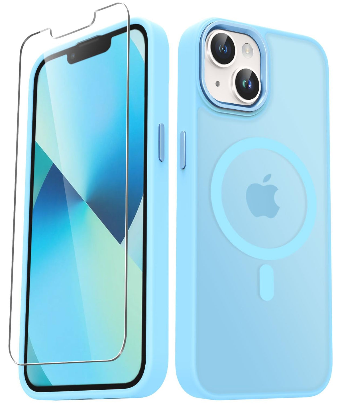 for iPhone 14 Plus Case, Matte Magnetic Phone Case, Lavender Purple