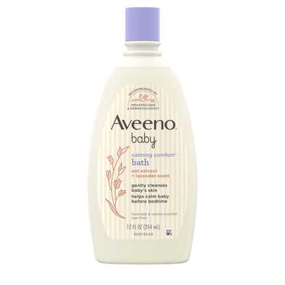 Aveeno Baby Calming Comfort Bath & Body Wash, Lavender & Vanilla, 8 fl oz