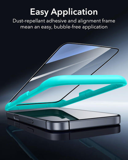 ESR 3 Pack for iPhone 17/iPhone 16 Pro Screen Protector, Align Frame