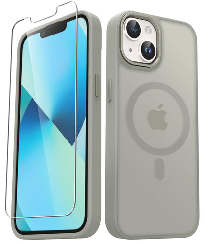 for iPhone 14 Plus Case, Matte Magnetic Phone Case, Lavender Purple