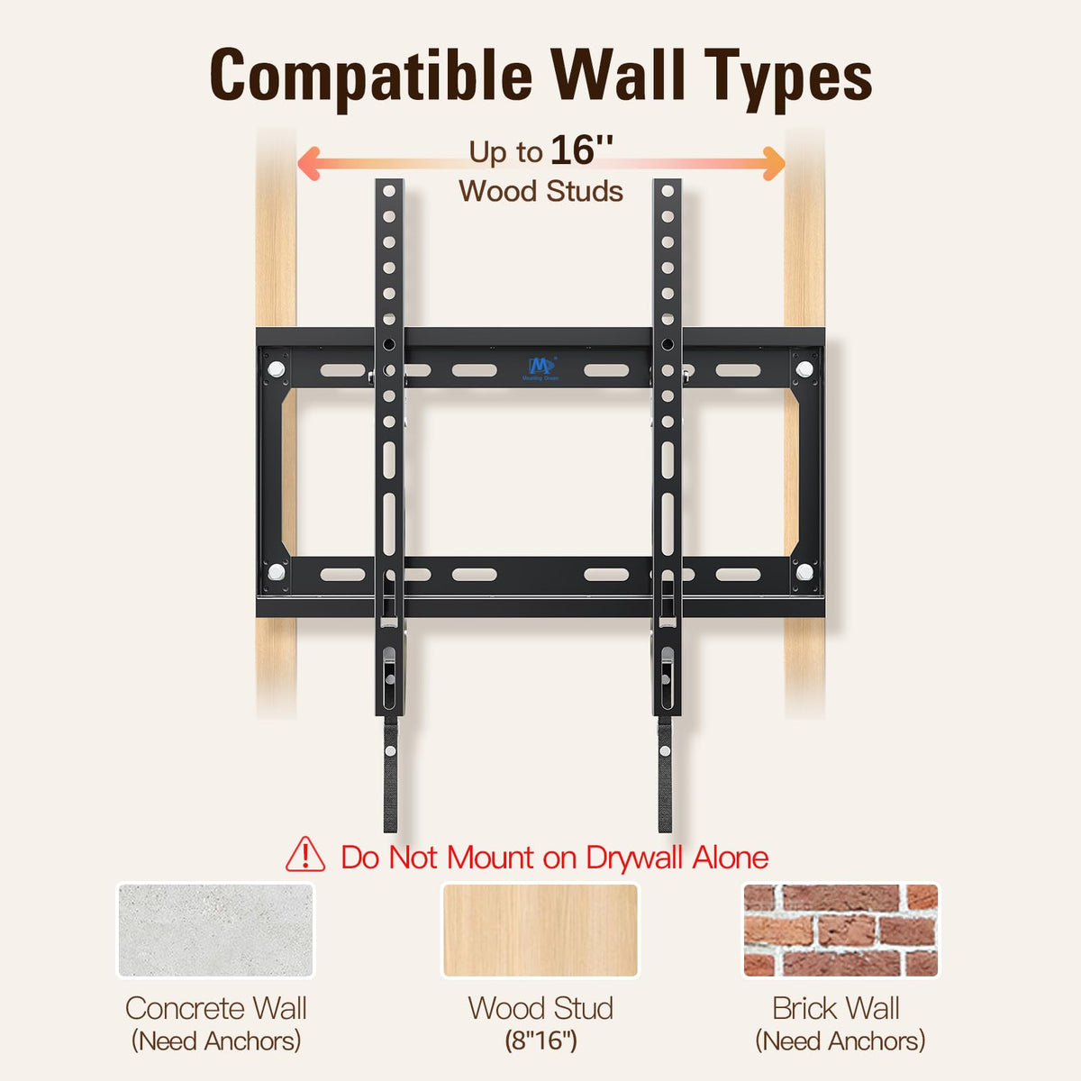 Mounting Dream Full Motion TV Wall Mount for Most 42-90 Inch TV Heavy Duty